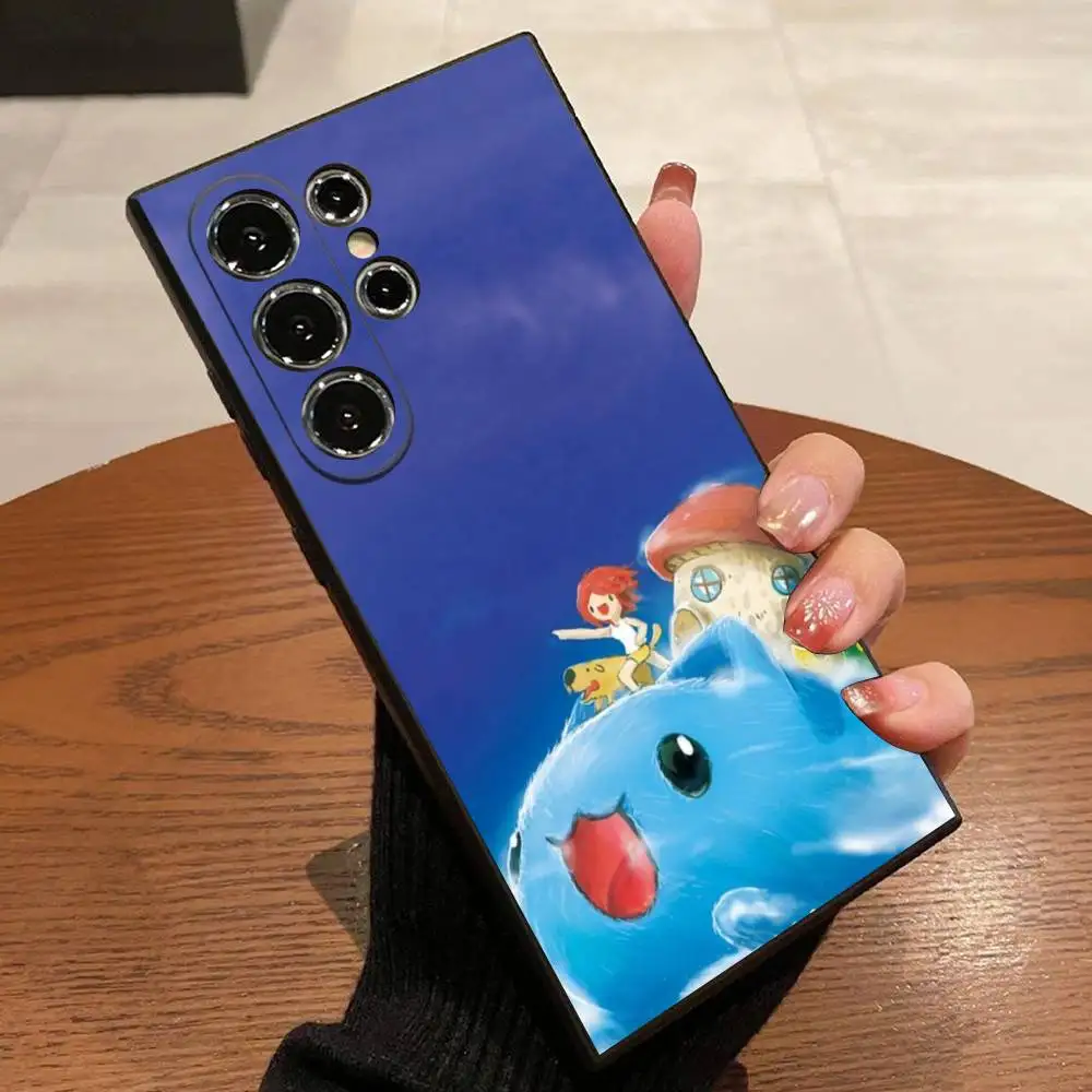 B-BugCat C-Capoo Cat حافظة هاتف لطيفة لهاتف سامسونج S22، S24، S20، S25، S23، S30، S21، Ultra، Plus، 5G، Fe، Lite غطاء أسود #5