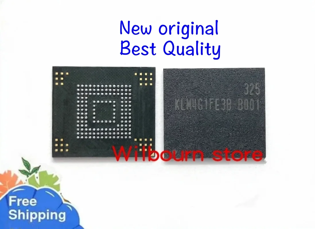 10PCS/LOT 100% NEW KLM4G1FE3B-B001 KLM4G1FE3B-B002 EMMC BGA-153 4G mobile phone chip