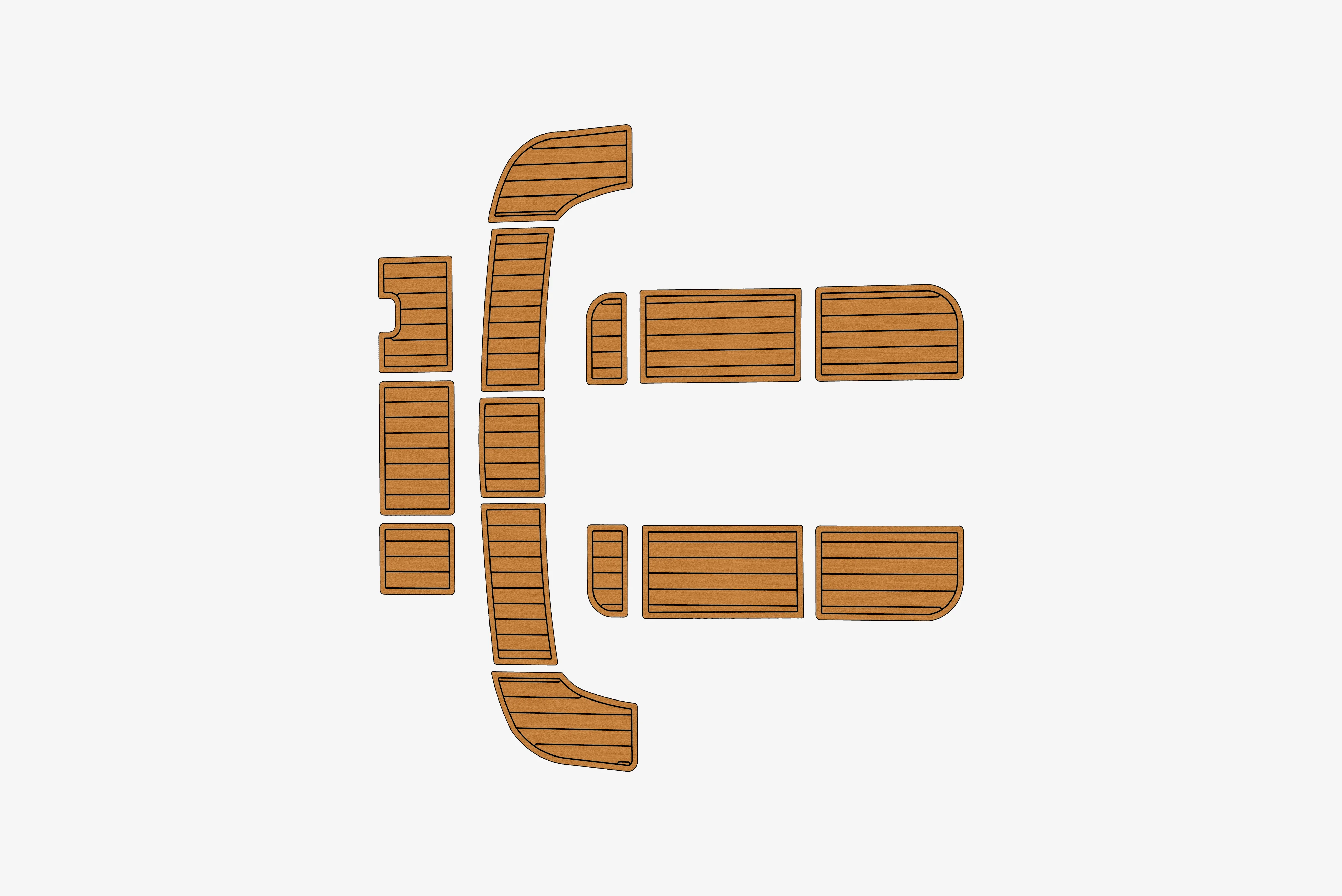 

Beneteau 473 1/4 дюйма, 6 мм, пена EVA, нескользящий морской коврик из тикового дерева, морской коврик, ковер цвета морской волны, морской пол