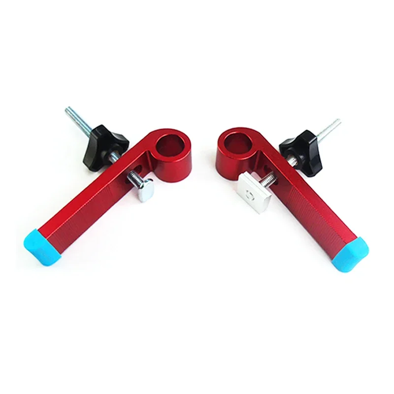1Set Universal Clamping Blocks Platen Miter Track Clamping Blocks M8 Screw Woodworking Joint Hand Tools Set