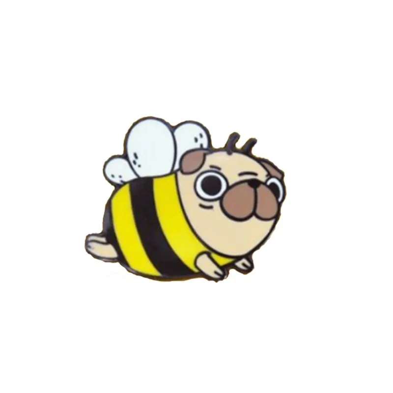 Cartoon cute bee animal brooch, interesting little bee insect badge, clothing accessories, bags, hats, creative Jewelry