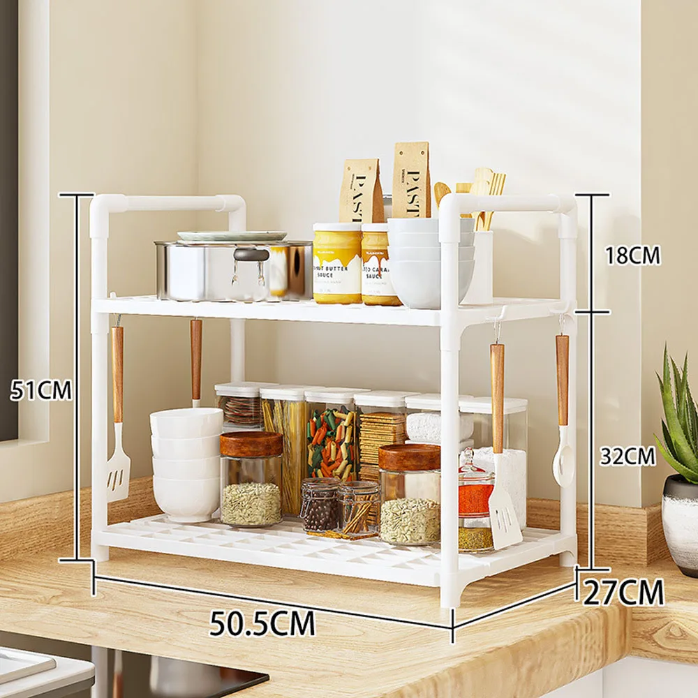 Organisateur d'étagères de rangement, étagère robuste, gain de place, organisateur pour garde-manger