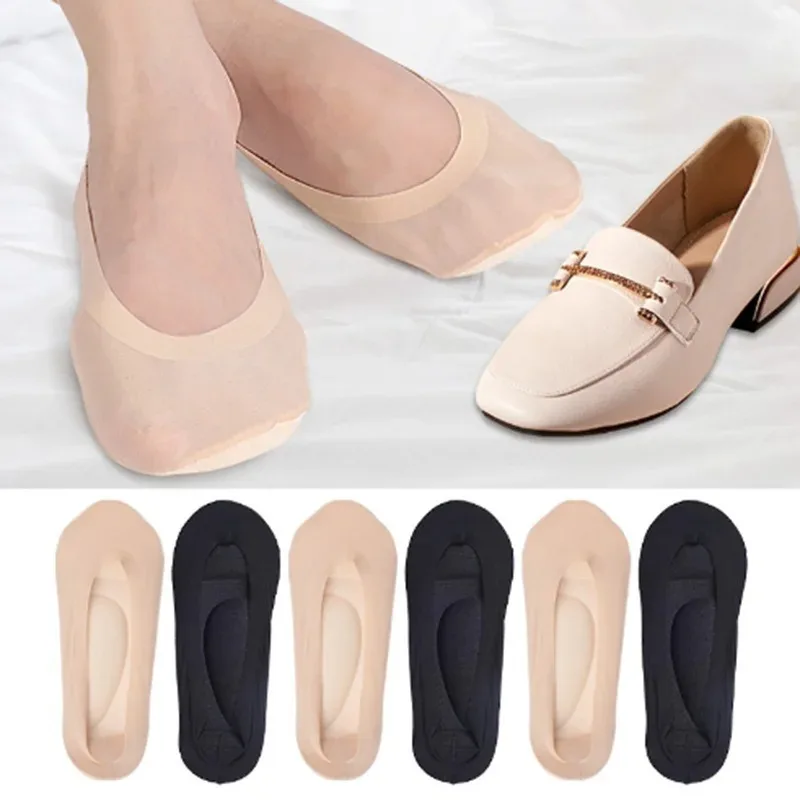 1Pair Women 3D Stretch Breathable Deodorant Running Cushion Insoles Invisible Sock Arch Support Orthopedic Shoe Pads