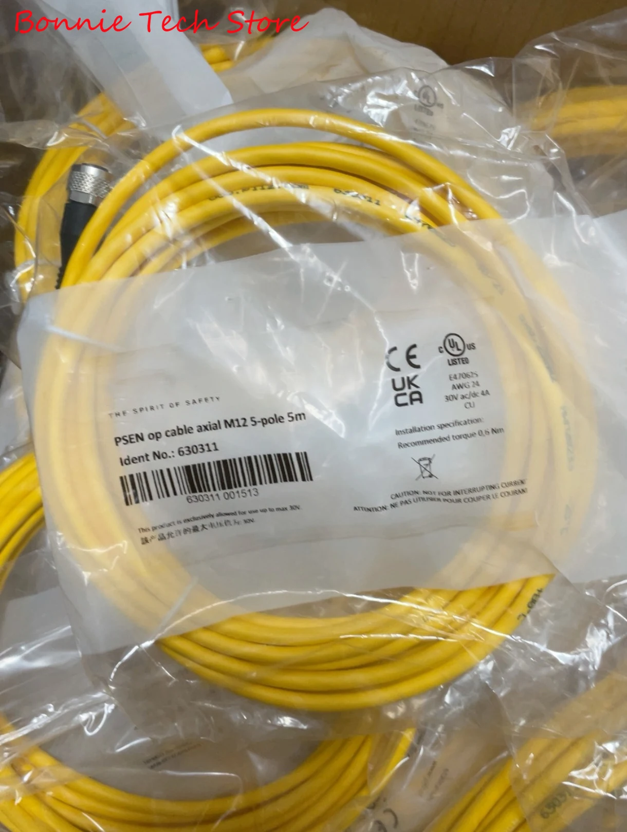 630311 for PILZ Connection cable, PSEN op cable axial M12 5-pole 5m