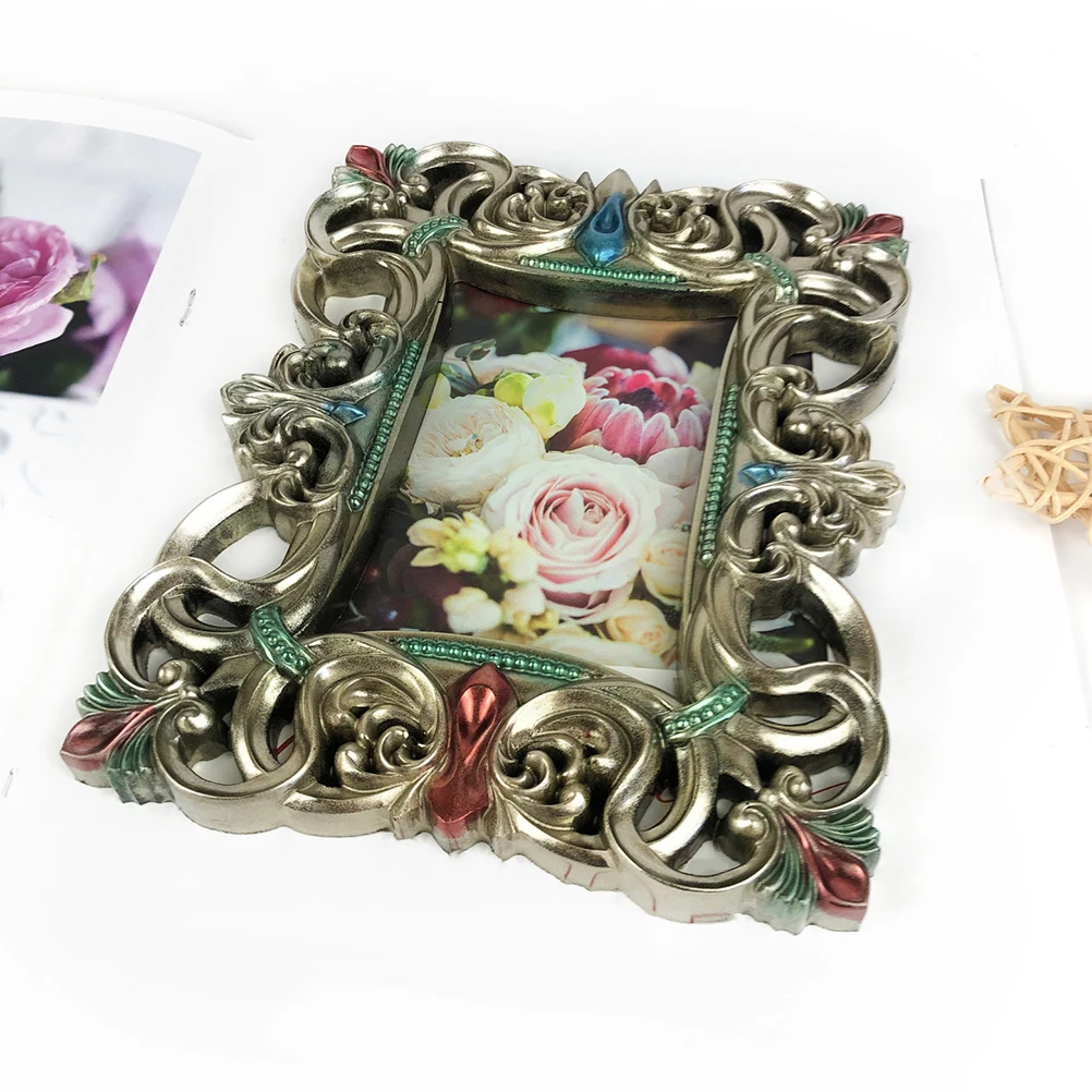 

1pcs Silicone Photo Frame Mold Resin Epoxy Molds White 9186 Easy Clean Reusable Wear Resistant DIY Supplies Sequins Flowers
