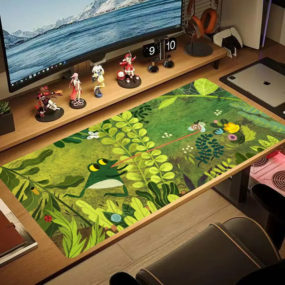 

Forest Flora And Fauna Mouse Pad 90x40CM non-slip Gaming Mousepad Gamer E-Sports Mouse Mat Game Mechanical Keyboard XXL Desk Mat
