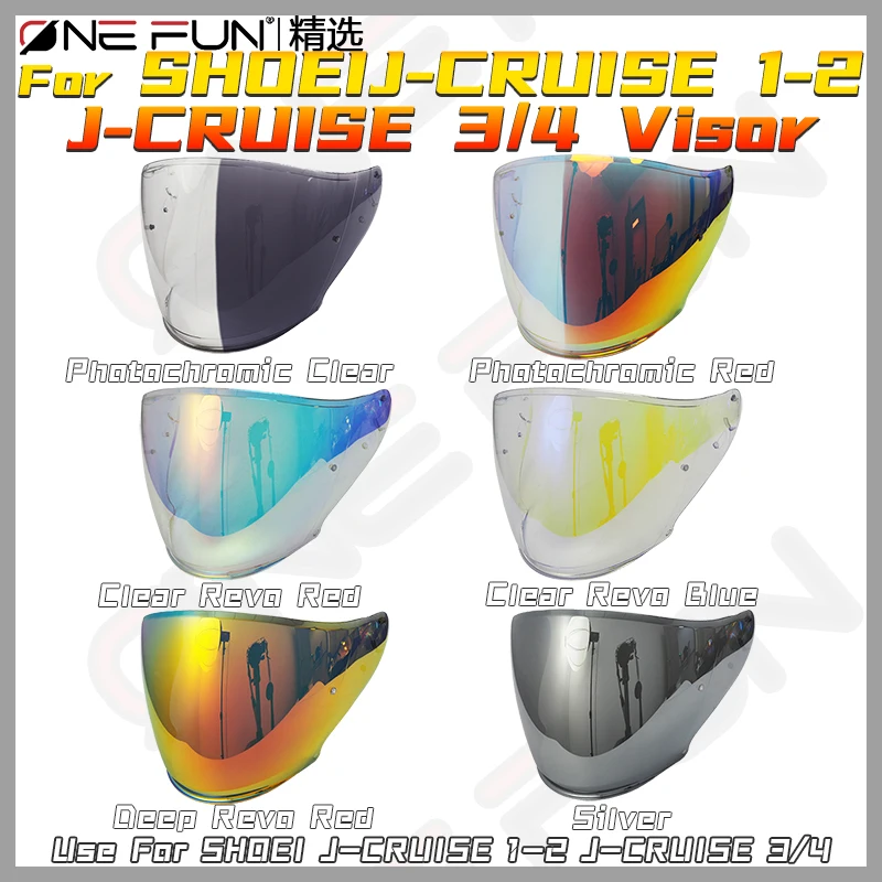 

Photochromic Helmet Visor for Shoei J-Cruise 1 J-Cruise 2 J-Cruise3 J-Cruise4 J-Force 4 Cj-2 Motorcycle Helmet Lens Photochromic