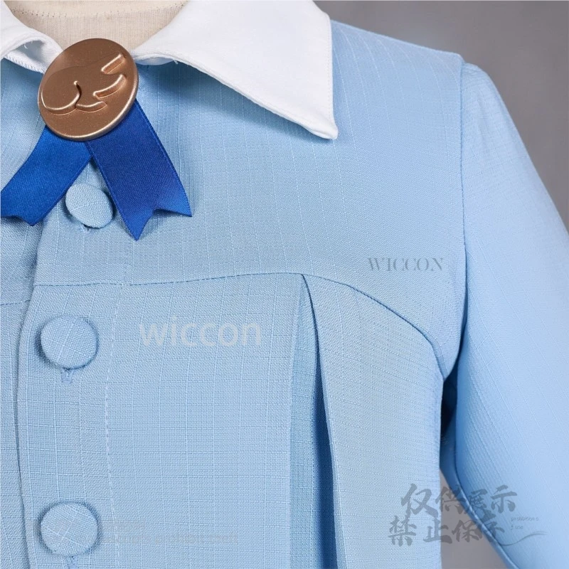 أنيمي كاردكابتور ساكورا كينوموتو تأثيري Kawaii الأزرق الأبيض تاريخ الزي قميص فستان موحد شعر مستعار JK مدرسة النساء الفتيات مخصصة