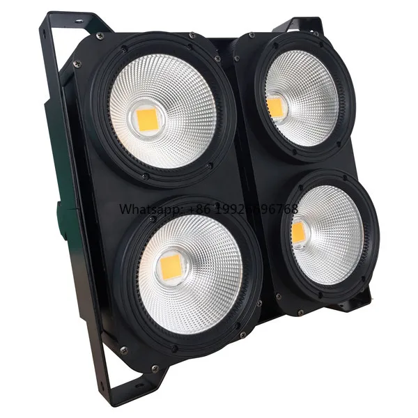 

2024 450W 4*100W 4 Eyes COB LED Blinder DMX512 Warm White Cool White Indoor Cob Led Blinder Light