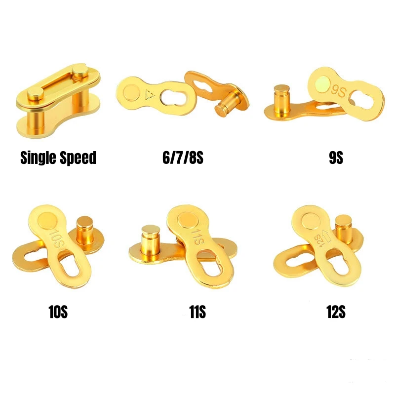 2 PCS MTB Road Bicycle 6/7/8/9/10/11/12Speed Chain Connector Lock Quick Link Bicycle Chain Quick Release Magic Buckle