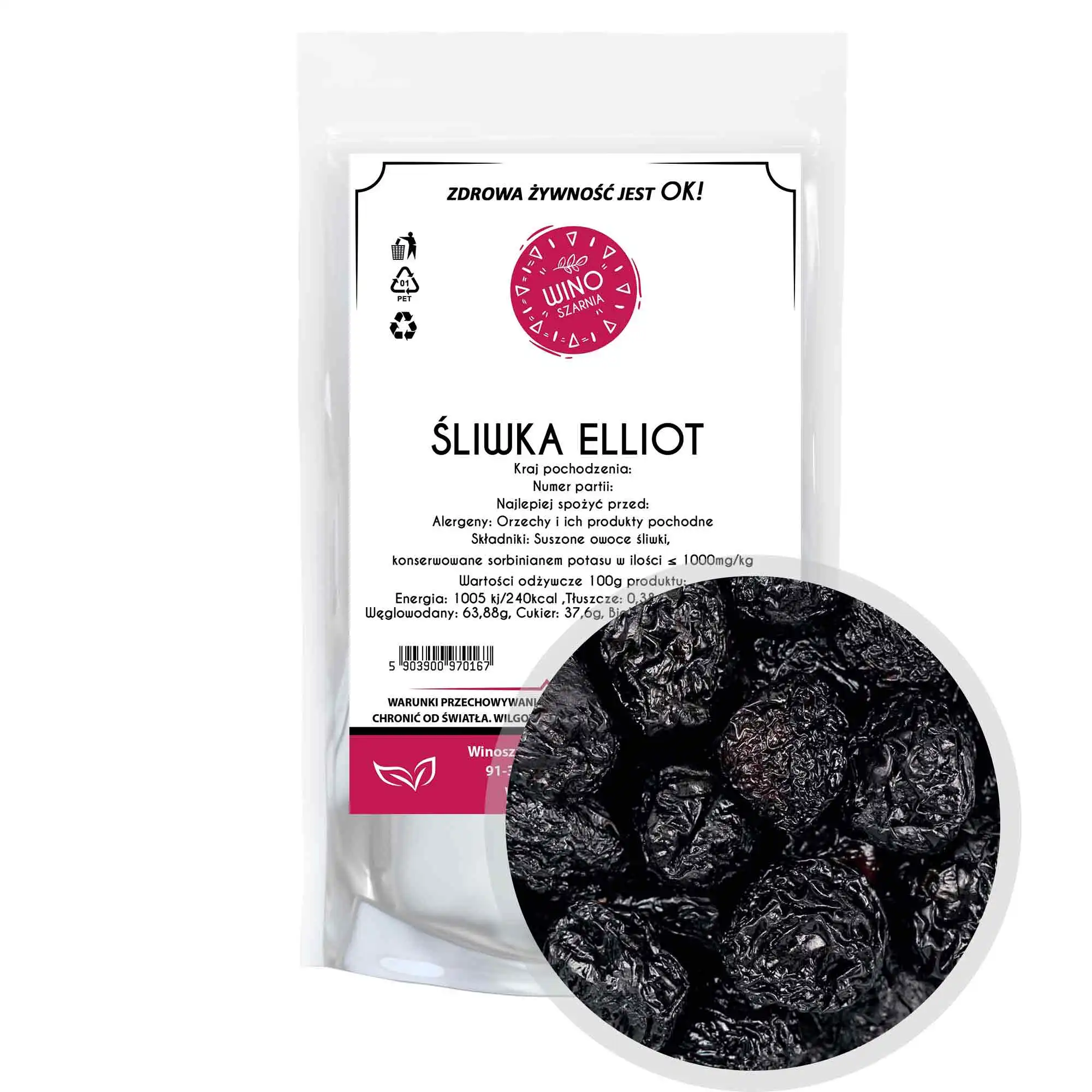 Gedroogde pruimen Elliot - 500g