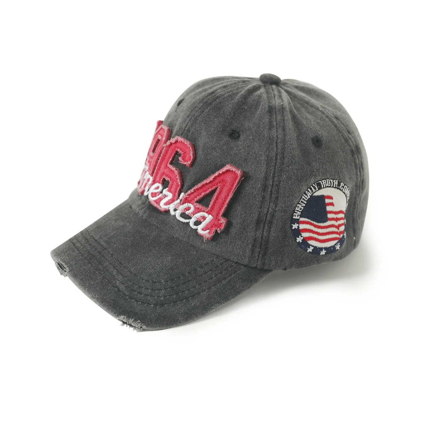 Men's and Women's Baseball Caps Washed with Digital Stickers Duckbill Hats Men's Spring and Summer Styles