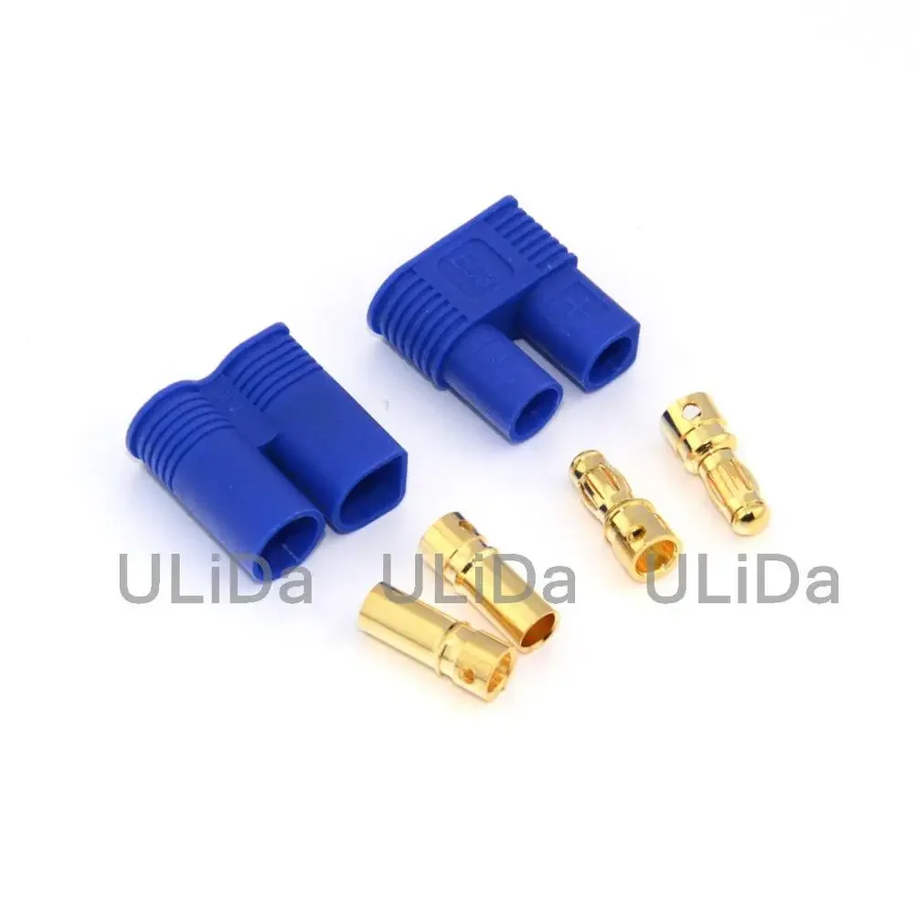 EC3 3MM Female Male Gold Plated Bullet Connector Plugs For RC Battery