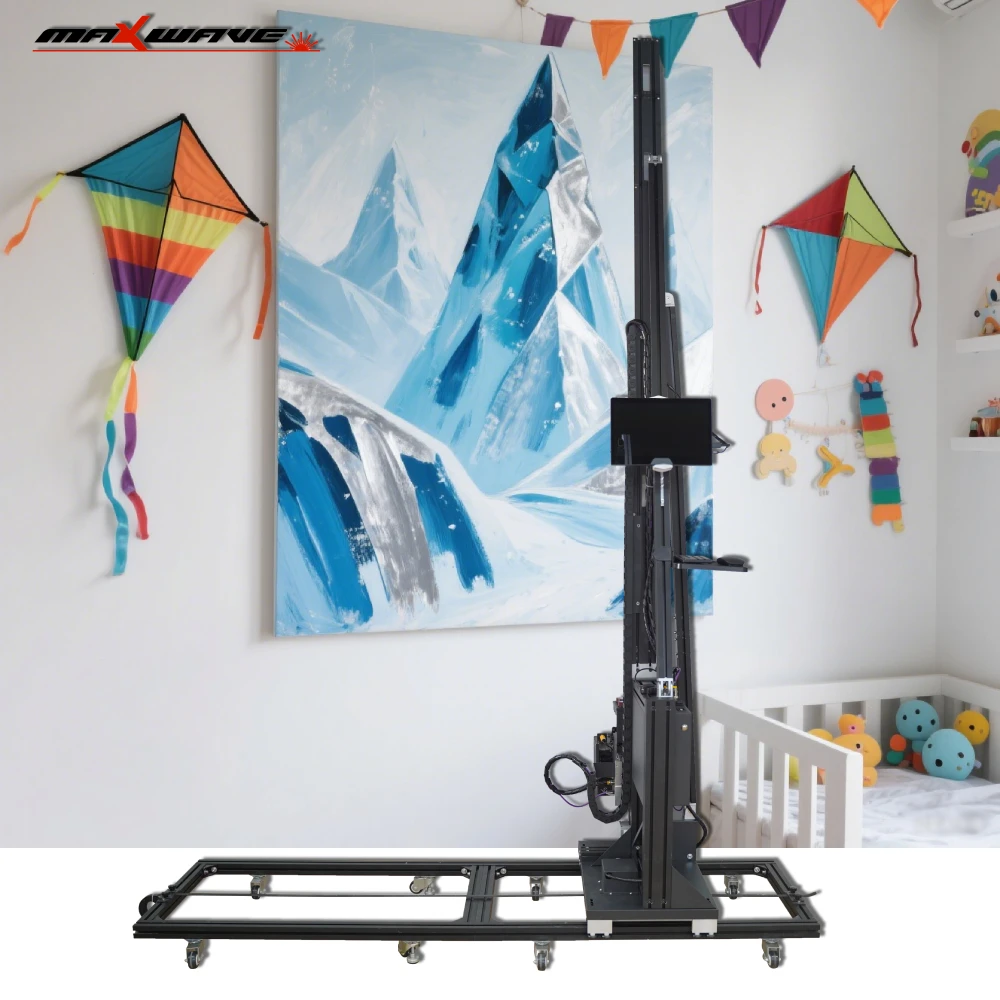 

Вертикальная настенная печатная машина Водонепроницаемый УФ-автоматический настенный принтер Компьютер с сенсорным экраном Прямая машина для покраски стен