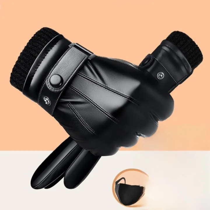 

Зимние мотоциклетные перчатки Thiened Fce для мужчин, водонепроницаемые, ветрозащитные, с сенсорным экраном, на хлопковой подкладке, для езды на велосипеде