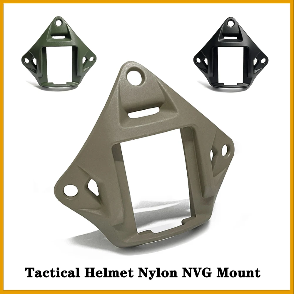tactical-helmet-mount-night-vision-adapter-aluminum-alloy-three-hole-nvg-holder-fast-mich-ach-pasgt-marine-helmets-accessories