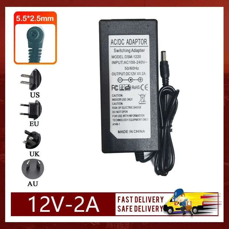 12V 2a 1500ma 5.5Mm * 2.5Mm Ac Adapter Voor Yamaha Psr740 Kb280 12V PA-51 PA-5D Elektronische Orgaanvoeding