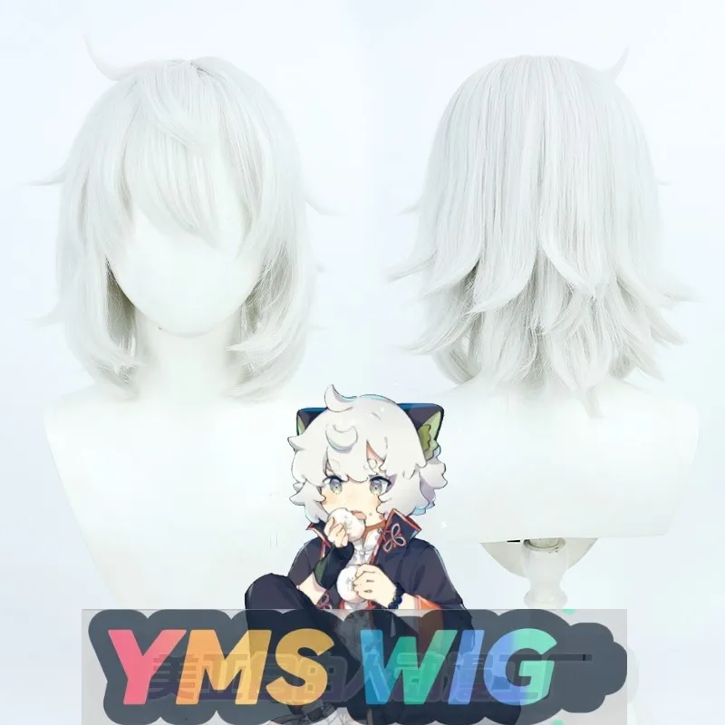 

【YMS WIG】Tomorrow Ark Collaboration Operator Luo Xiaohei Cosplay Wig White Silicone Realistic Scalp