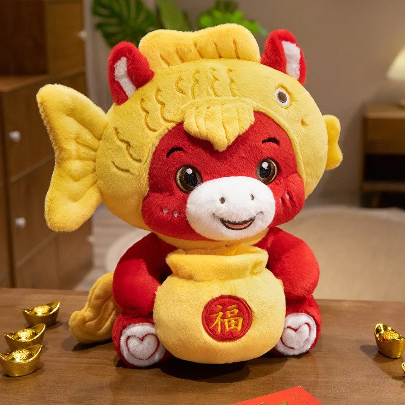 Pluszak Szczęśliwy Koń 25/30 cm, Maskotka Roku Konia, Noworoczny Przynosiciel Dobrych Życzeń, Pluszowa Lalka, Dekoracja Domu, Pluszaki Kucyki