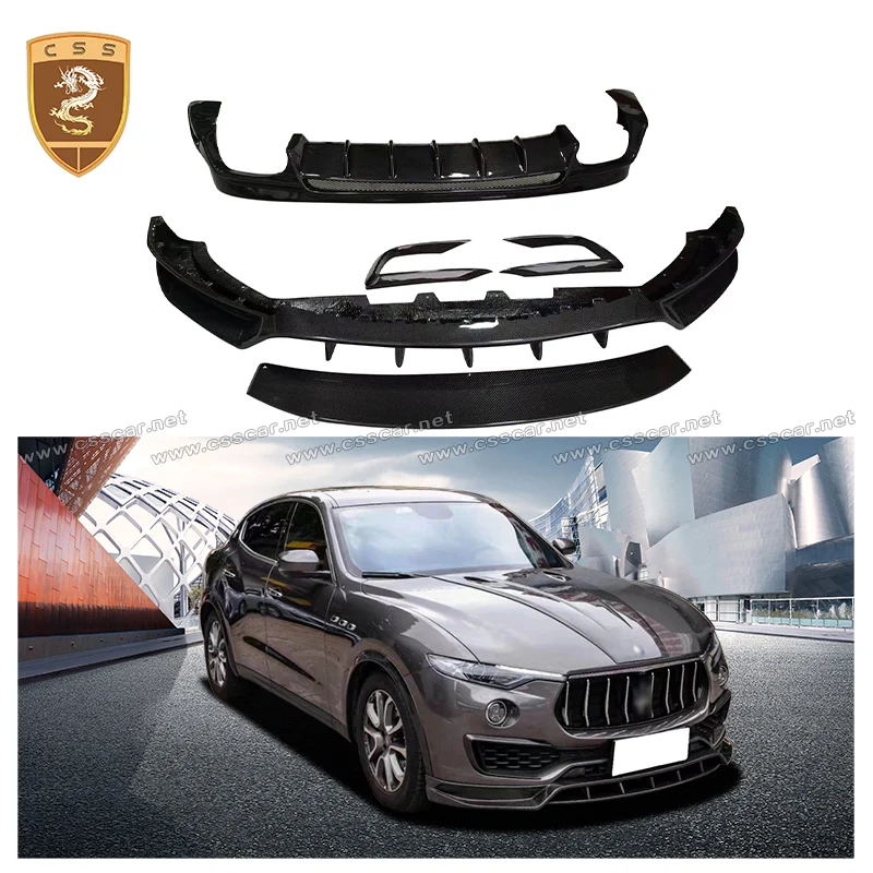 For Maserati Levante It.2 Rear Wing Trunk Lip Spoiler Front Bumper Air Knife Vent Fog Lamp Trim Cover Side Skirts Exterior Kits