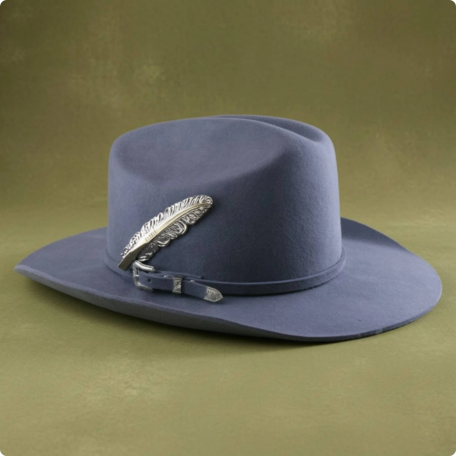 Wool Hat Comfortable Hat with Feather Fedora Warm Wind Resistant for Riders, Stage Performances, Costume Parties