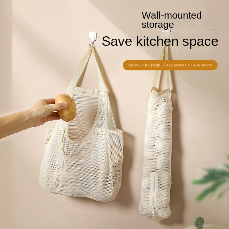 Wall-Mounted Storage  Garbage Bag Kitchen Multifunctional Hanging Storage Bag Finishing Household Bag #3882