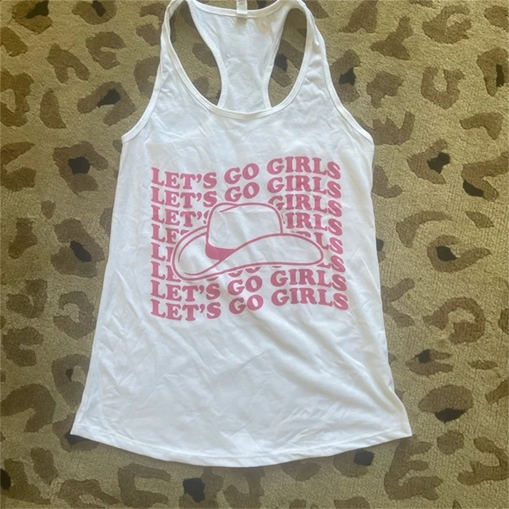 Let's Go Girls Tank Top Nashville Bachelorette Tanks Bride Tank Top Cowgirl Bachelorette Party Country Music Shirt Rodeo Bridesm