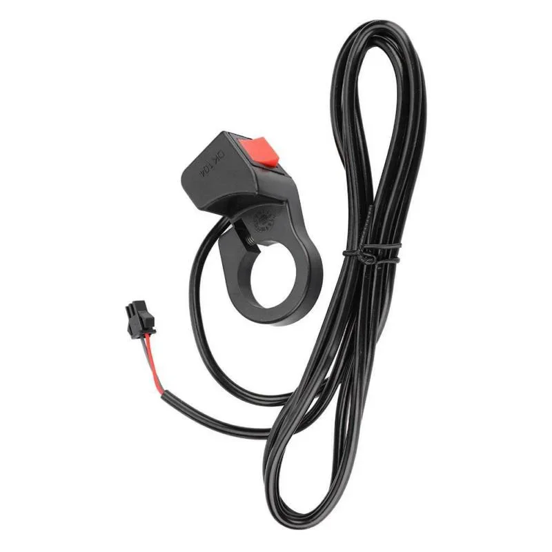 

22.5mm Electric Bike Rocker Switch Button E-bike Scooter Handlebar Mounted On/Off Rocker Switch Electric Bicycle Accessory