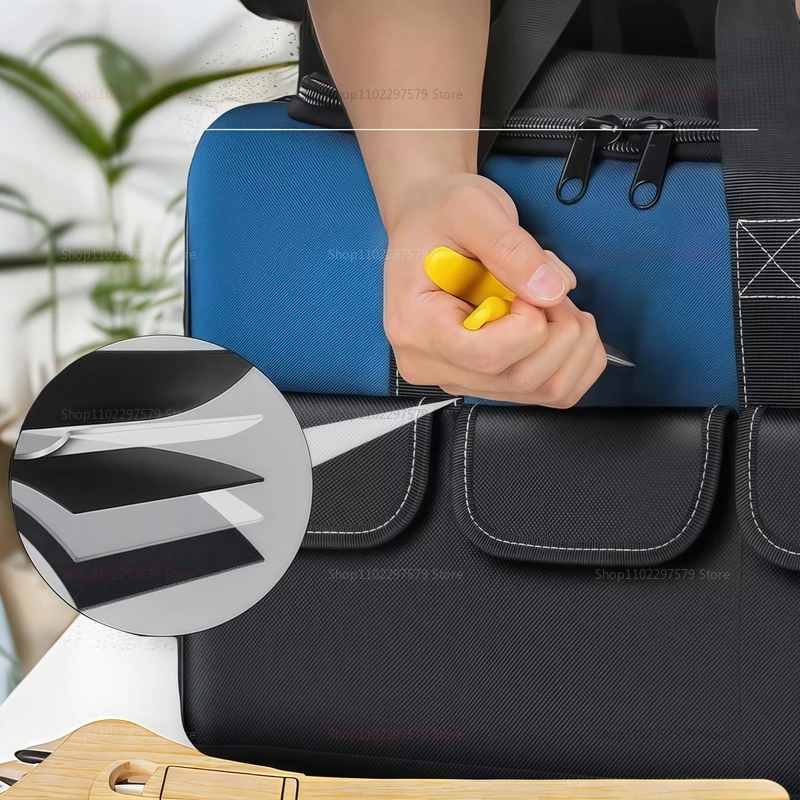 Borsa per attrezzi multifunzionale da 20 pollici addensata di grande capacità impermeabile resistente all'usura kit di attrezzi borsa per elettricisti multitasca