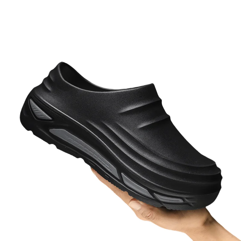 新しいメンズスリッパ、室内用ガーデンサンダル、防水、滑り止め、シェフシューズ、ビーチサンダル、ペットワーカー用スリッパ、アウトドアフィッシングシューズ