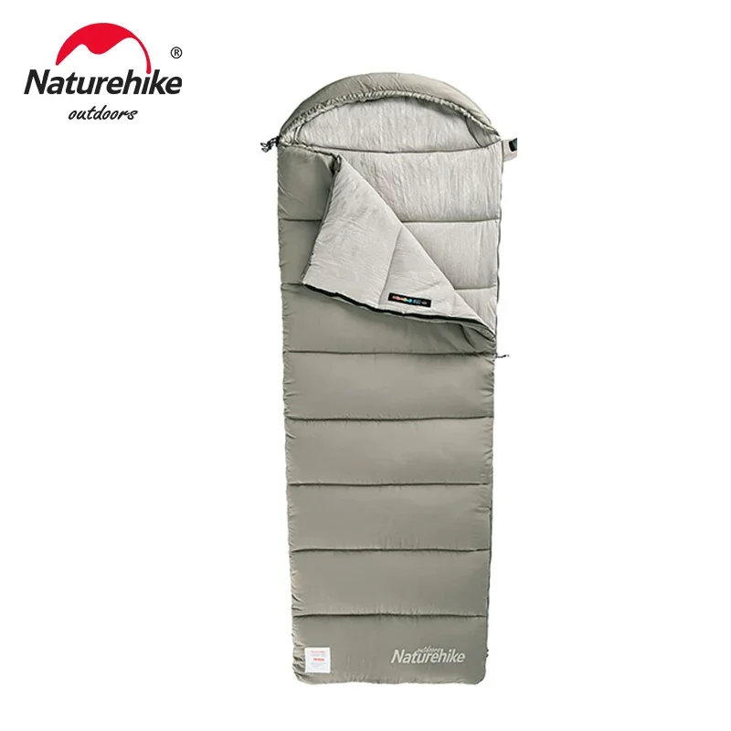 Naturehike Sleeping Bag Ultralight Winter Spliceable Hooded Sleeping Bag Outdoor Camping Waterproof Machine Washable