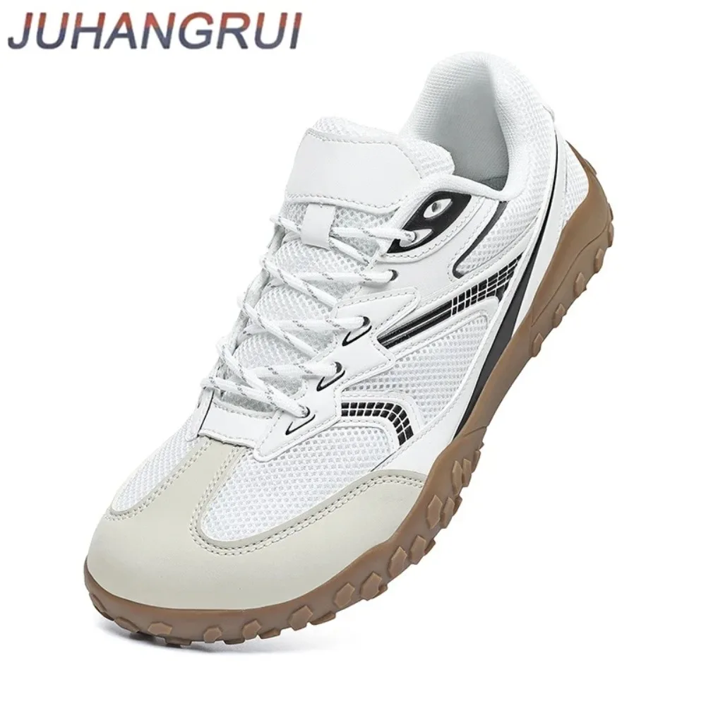New Wide-toe Men's Shoes Casual Soft Sole Wide-Toe Shoes Walking Sneakers Breathable Mesh Comfortable Barefoot Shoes Big Size 48