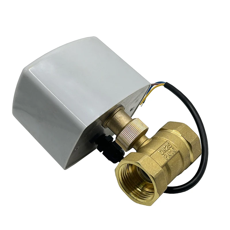 

Электрический шаровой кран 1/2'' 3/4'' 1'' 1-1/4'' 2'' с электроприводом, 12В 24В 220В, 3 провода, 2 управления, латунный клапан