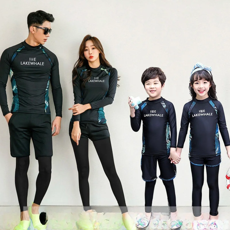 

Parent-Child Dive Suit Long Sve Swimming Costume Men's Couple Surfing Wetsuit Snorkeling Suit Nylon Material Diving Equipment