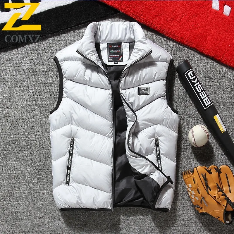 ​Men Outdoor Puffer Vest Winter Waterproof Windproof Thermal Quilted Cotton Waistcoat Hiking Camping Sports Fleece Lined​ Jacket