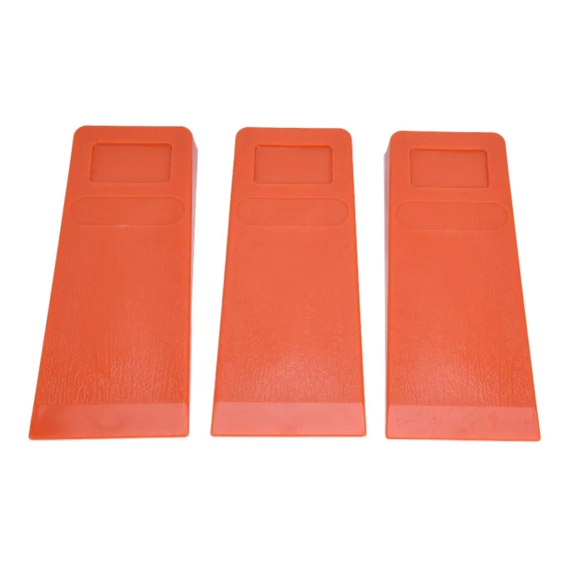 3pcs 8in Felling Wedges Spiked Plastic Safe Logging Tools For Chainsaws Tree Cutting