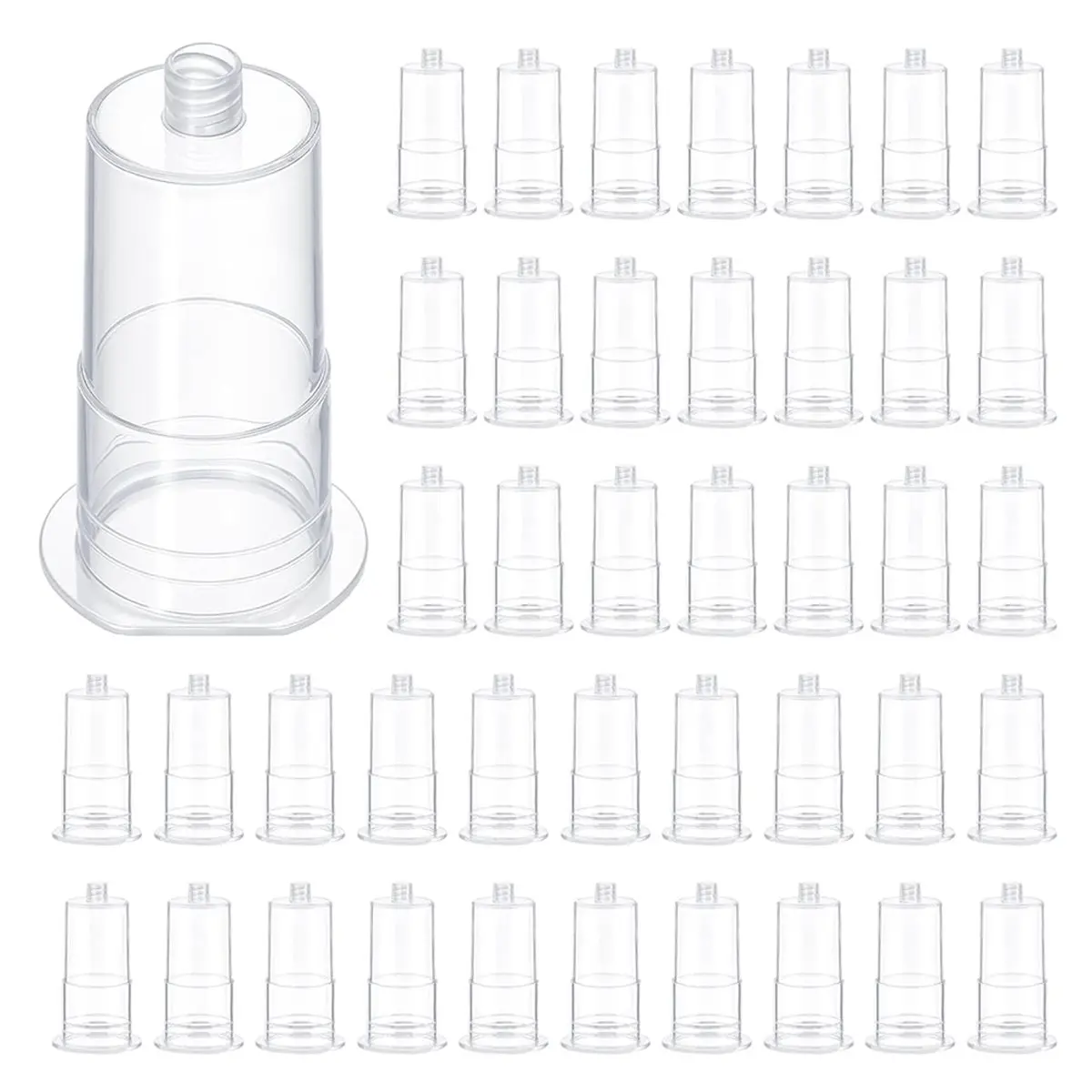 Budget-Friendly-Disposable Transparent Needle Holder for Injection Training, Universal Fit, 200 Pack