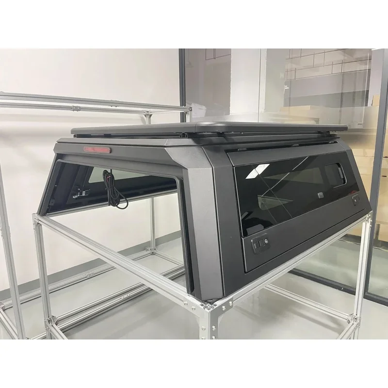 High Quality HF Style Aluminum Alloy Hardtop Truck Canopy Camper Shell 4x4 Overland Bed Cap Fit For Gladiator 2021
