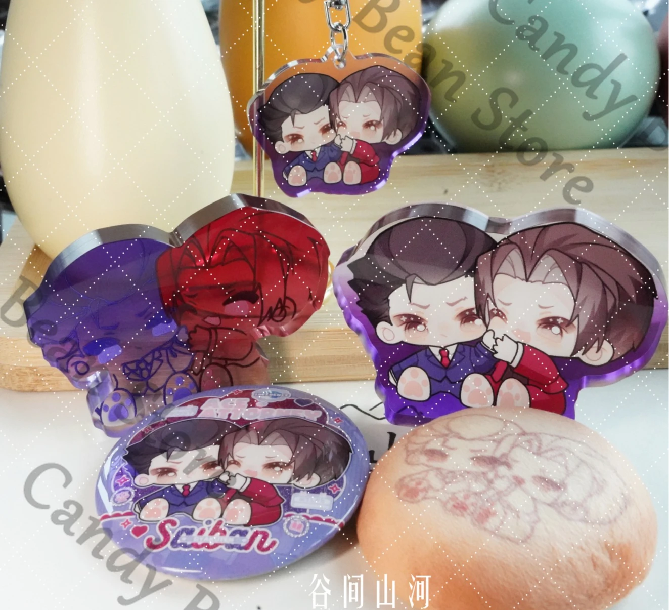Anime Ace avocat Miles Edgeworth Phoenix Maya Fey Cosplay Flash Badge dessin animé moelleux emblème coloré carte brique pendentif noël