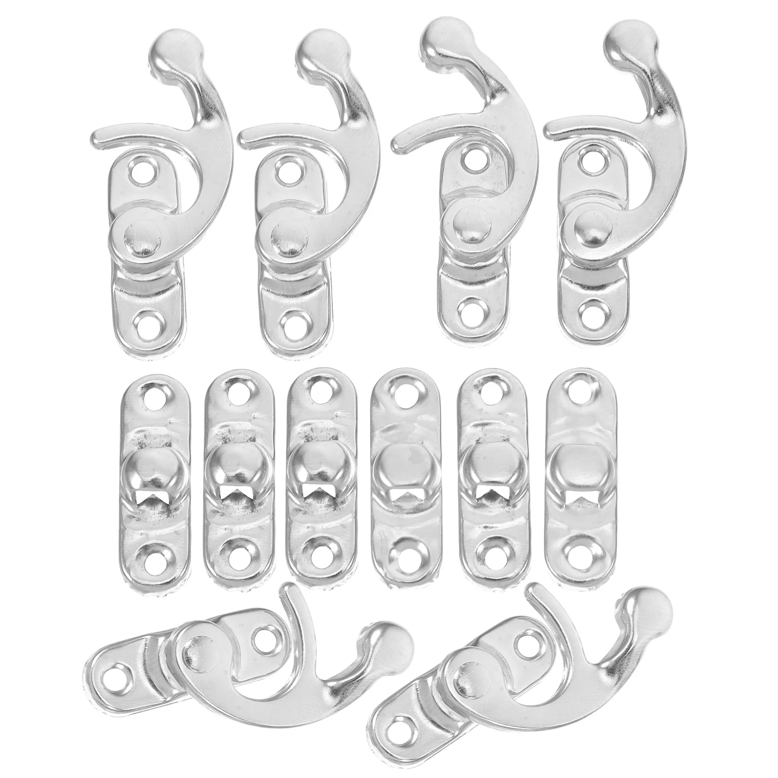 

6pcs Clasp Metal Latches Small Catch Cabinet Locks Suitcase Toggle Hook Toolbox BuckleVintage Storage Case Hardware