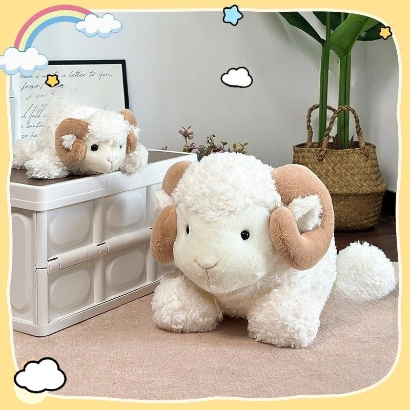 Jouets en peluche de vache et de mouton confortables – Duo câlin pour chambre à coucher et sommeil |   Poupées d'animaux super douces pour le confort et l'entreprise