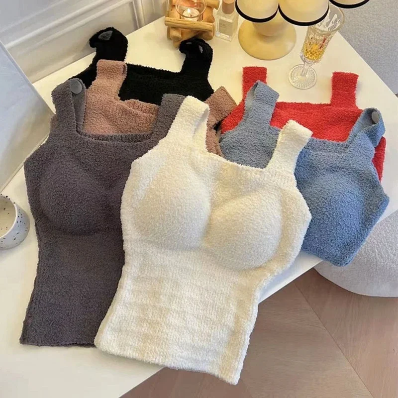 الشتاء المرأة الجسم الأعلى مشد سترة ضئيلة قميص مع الصدرية امبسوول الملابس الداخلية الحرارية الأساسية Homewear بانت #2