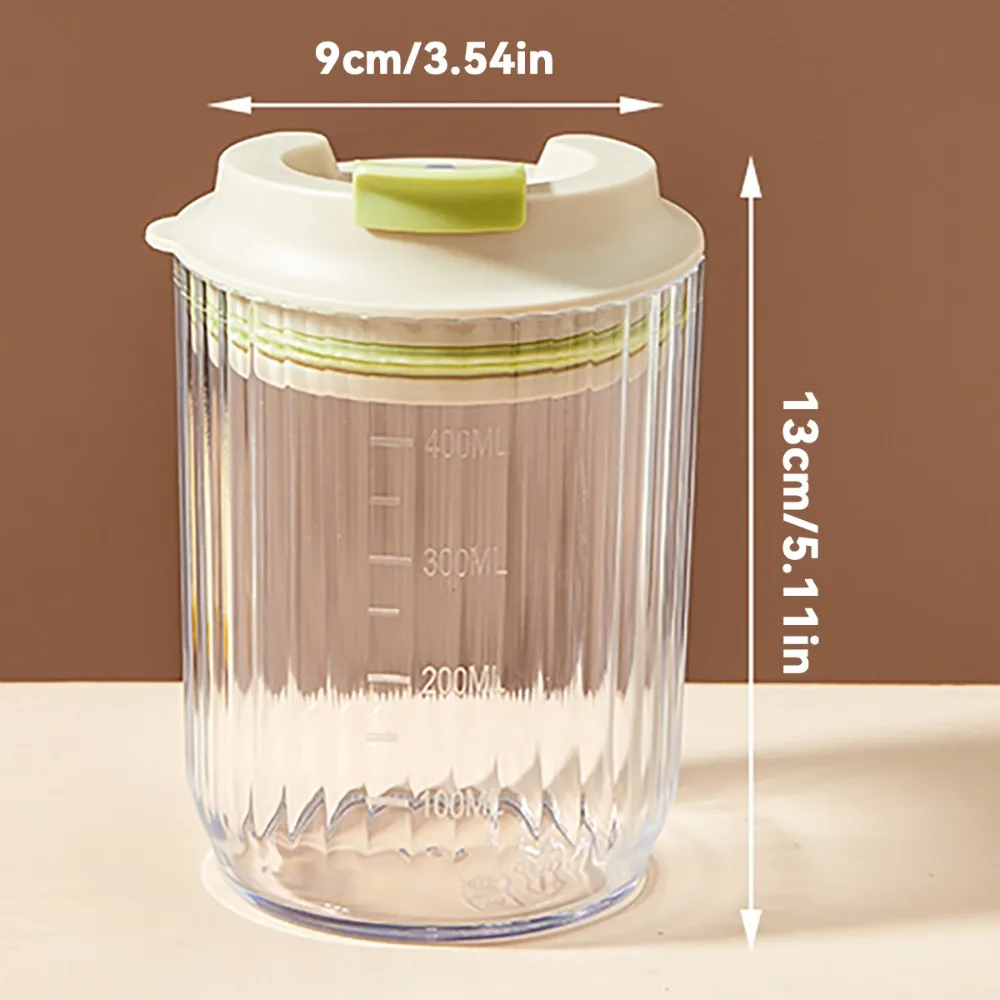 

Portable 450ml Coffee Cup Plastic Transparent Drinking Cup Leak Proof Reusable Water Cup