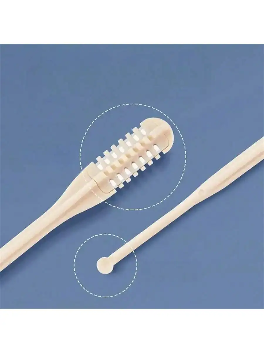 2-piece set, upgraded manual nose hair trimmer with ear pick - easy to clean, no batteries needed