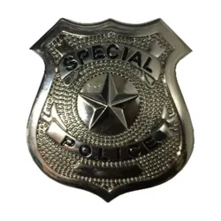 PESENAR Halloween Military Police Environmental Protection Alloy Metal Police Badge
