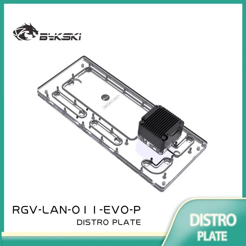 Bykski Acrylic Distro Plate /Board Reservoir for LIAN LI O11 EVO Computer Case /Combo DDC Pump RGV-LAN-O11-EVO-P