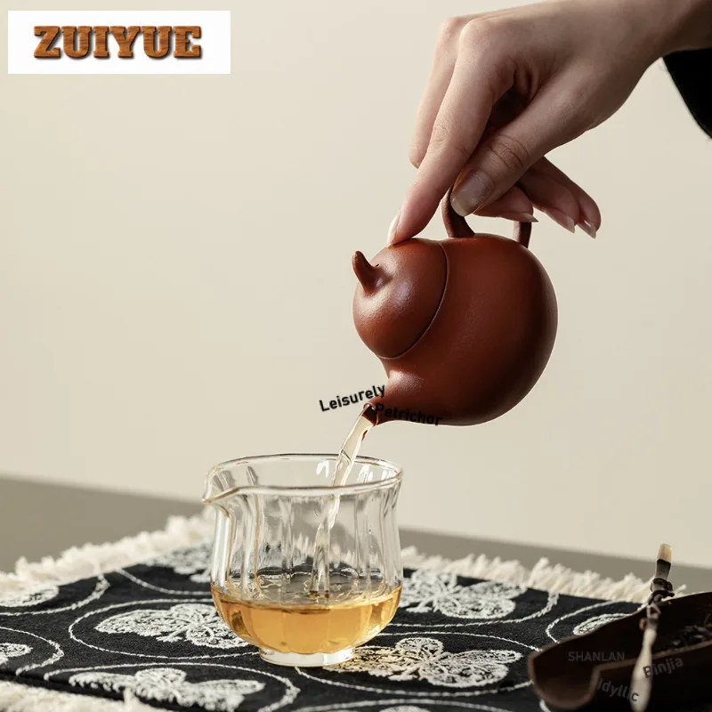 خام تشو الطين الأرجواني الطين إبريق الشاي الإبداعية الشاي Infuser وعاء الشاي تمرغ غلاية مع مصفاة لوازم الشاي الحلي الحرفية #3