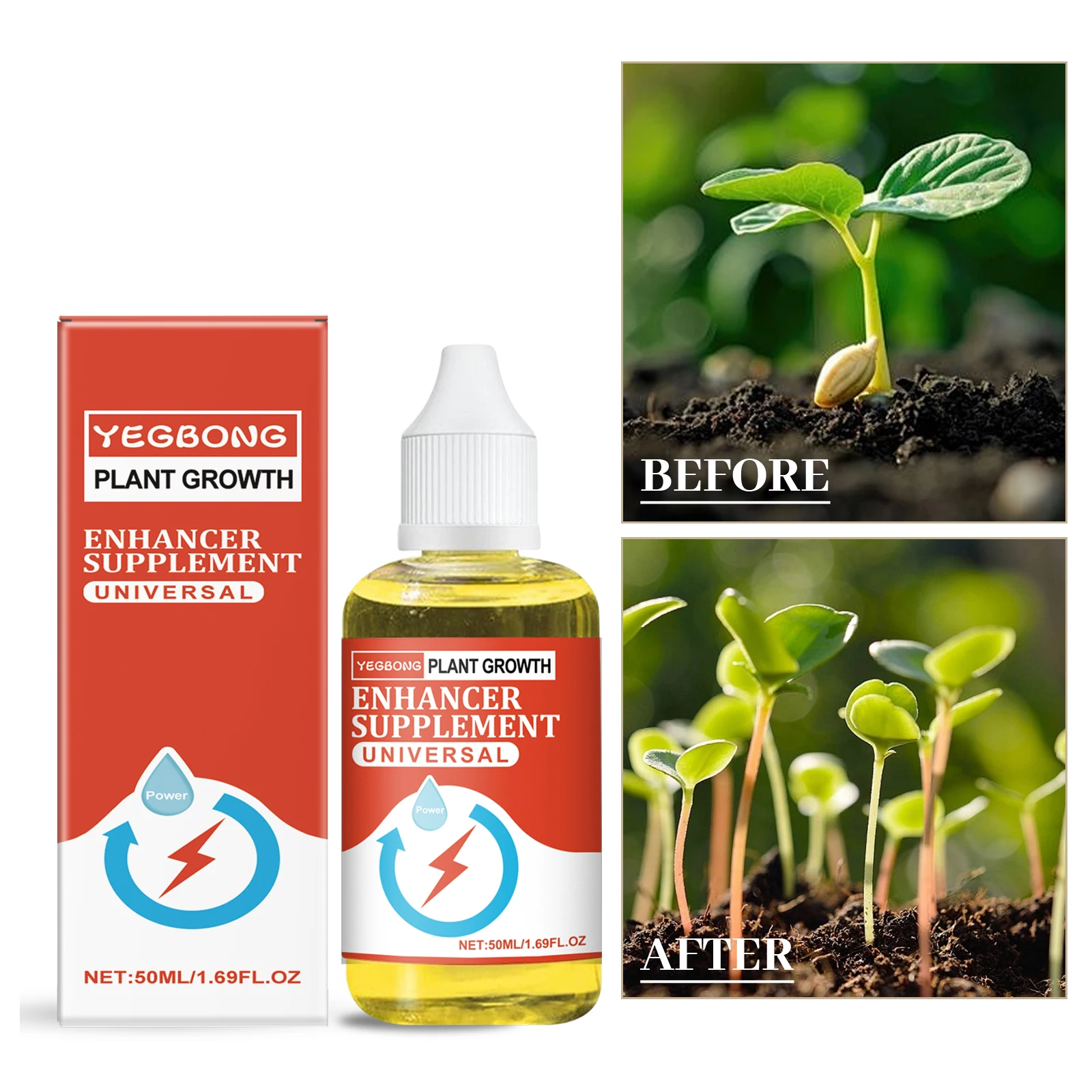 50ML Plant Nutrient Liquid Rich Nourishing Roots Promote Plants Growth & Development Quick Absorbed Fruit Plant Nutrient Liquid