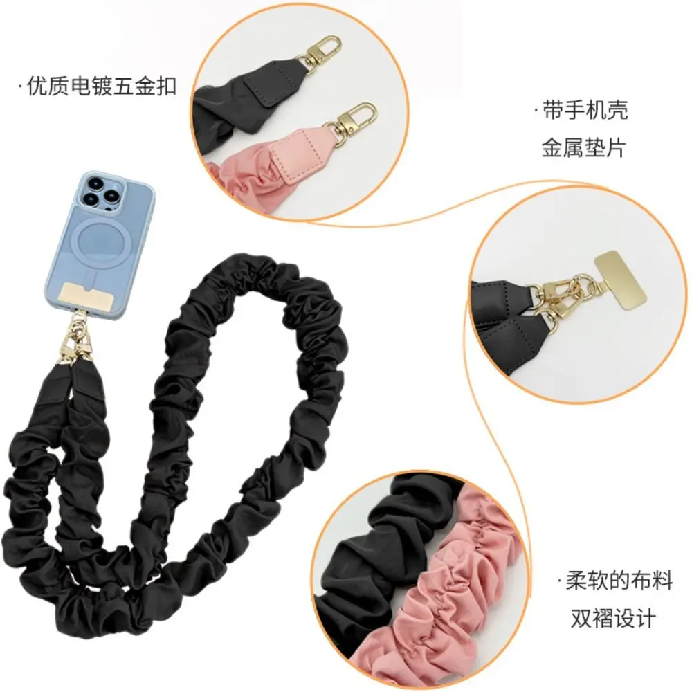 

Сплошной цвет ремешок для мобильного телефона в стиле ретро с прокладкой, аксессуары для телефона, веревка для мобильного телефона, подвесной шнур для унисекс