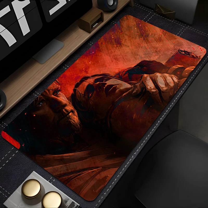 Игровой коврик для мыши, аниме, геймерская клавиатура, Звездные войны, Оби-Ван, Кеноби, коврик для настольной мыши, скоростной резиновый коврик для мотоцикла, компьютера, ПК, коврик для мыши
